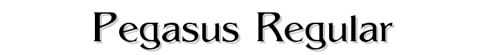 Pegasus Regular font